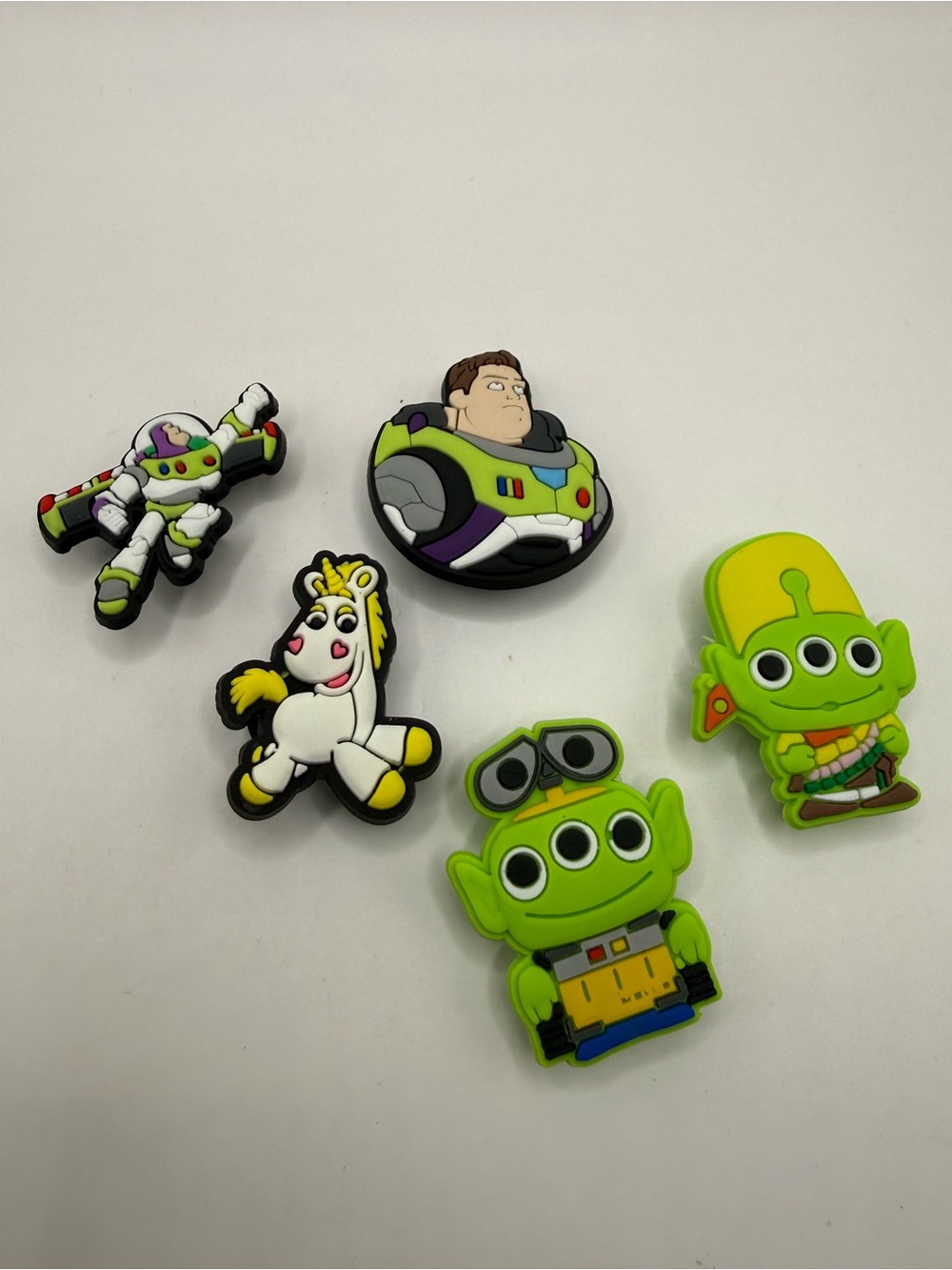 Toy Story Shoe Charm lot of (5) Buzz Lightyear & Alien for Crocs and more